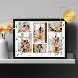 Colagem de fotos de família personalizada | Impressão de foto | Citação de família | Presente com foto personalizada | Idéias para presentes | Retrato de família | Foto de família | Presentes