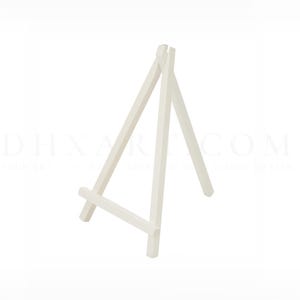 Chevalets de table faits main en blanc, chevalet en bois 20 cm - Numéros de table - Cadeaux de mariage - Baby shower - Porte-photos pour carte de visite - Chevalet fantaisie