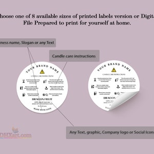 Personalised Custom Candle Labels, Custom Candle Label Design, Candle  Branding, Candle Sticker, Labels, Homemade Candle, Product Label 