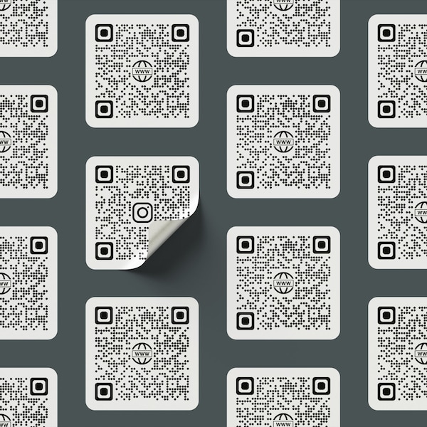 Personalised QR code Labels, custom qr Stickers, smart qr sticker, QR inventory, waterproof QR code labels smart packaging business branding