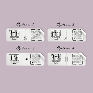 50 Custom Box Seal Stickers |  Custom logo & QR box seals | Business Stickers | 9x3.5cm Diameter Sticker | parcel stickers | Packaging label