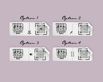 50 Custom Box Seal Stickers |  Custom logo & QR box seals | Business Stickers | 9x3.5cm Diameter Sticker | parcel stickers | Packaging label