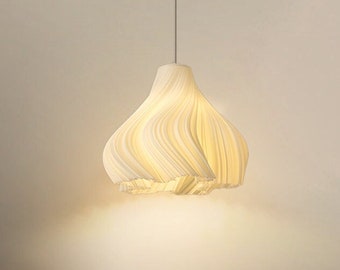 Nordic 3D printing Pendant Lights, Creative Bedside Chandelier, Modern Minimalist 3D Printing Nordic Style Bedroom Bar Lighting, Home Decor
