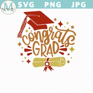 Graduación 2025 Svg / Clase de escuela secundaria de 2025 Svg / Regalos de graduación universitaria / Decoración de fiesta de graduación