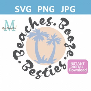 Cruise Shirt Svg | Beaches Booze Besties  | Gift for Girls Trip | Matching Ladies Only Weekend Svg for Shirt, Tumbler & Tote