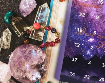 Healing Crystals Advent Calendar 2026, Spiritual Gemstones & Minerals Gift, Crystal Lovers Christmas gift