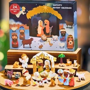 Nativity Set 2025, Baby Jesus Nativity Set, Religious Christmas Holiday Decor, Gift for Family and Kids