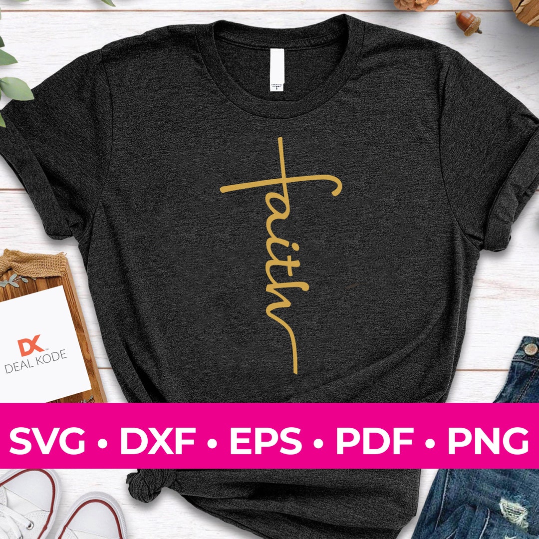 Faith Cross SVG: Christian Cut File (digital Download) - Etsy