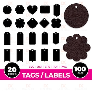 Etichetta regalo SVG, Etichetta SVG, Pacchetto SVG etichetta regalo, File di taglio laser, Etichetta regalo SVG, Etichetta borsa regalo, File di taglio, Cricut, file SVG/DXF/PDF/EPS/PNG