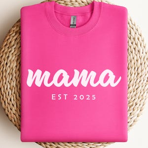Mamá est. 2025 SVG, Mamá svg, Mamá establecida svg, Mamá 2025 svg, Nueva mamá svg, Mamá svg, Archivo de corte, Cricut, Silueta, SVG para Cricut