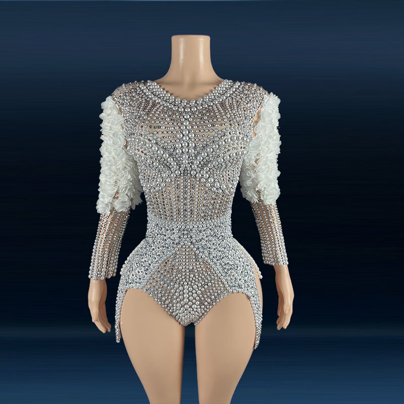 mediam Diamond pattern Bodysuit