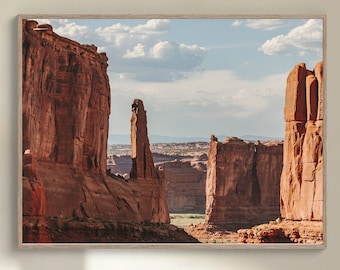 Arches National Park: Utah Wall Art Featuring Breathtaking Desert Sunset Photographic Print