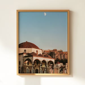 Athens Greece Travel Photography: Monastiraki Square, Acropolis Poster, Perfect for Travel Lovers, Unframed Print
