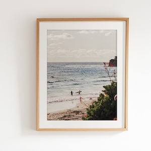 Playa de San Diego: decoración de habitación playera, póster rosa de California, regalo para vaqueras costeras y surfistas
