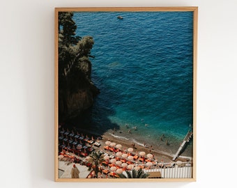 Art mural italien exquis - impression couleur Amalfi - photographie de Positano - art mural italien pour la maison ou le bureau