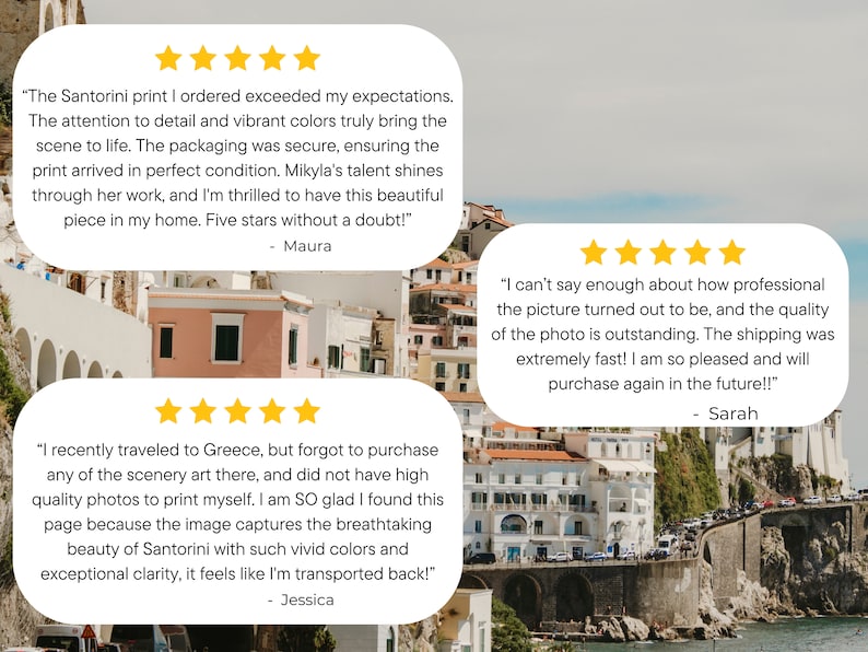 Amalfi Coast Print Wall Art, Beach Poster, Italy Photography, Positano Cafe & Capri Souvenir