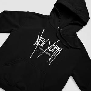 Unisex Premium Hoodie New York – Casual Hooded Sweatshirt for Women & Men | Urban Streetwear Hoodie | NYC Graphic Pullover with Hood