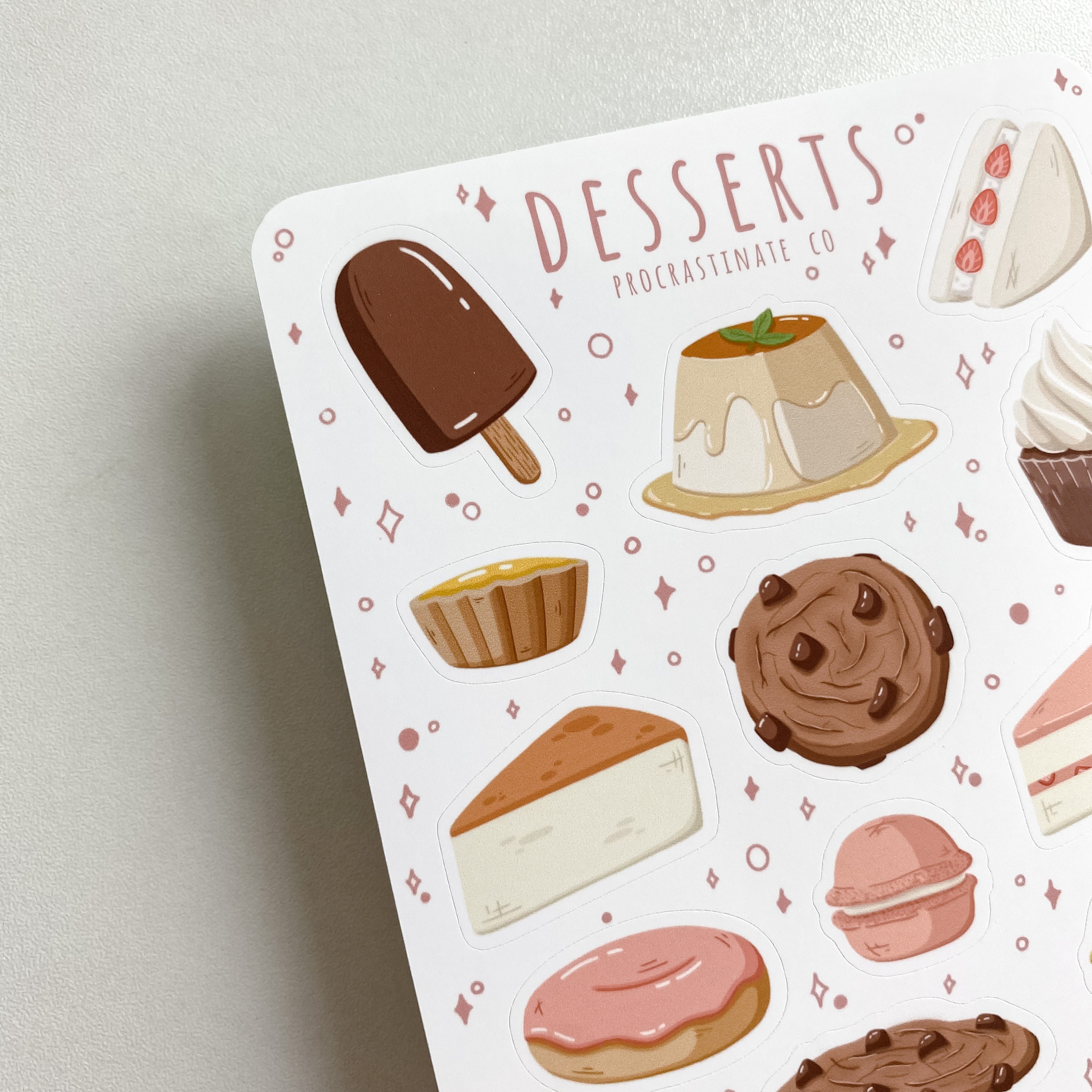 Desserts Stickers Sheet for Bullet Journals Planners - Etsy