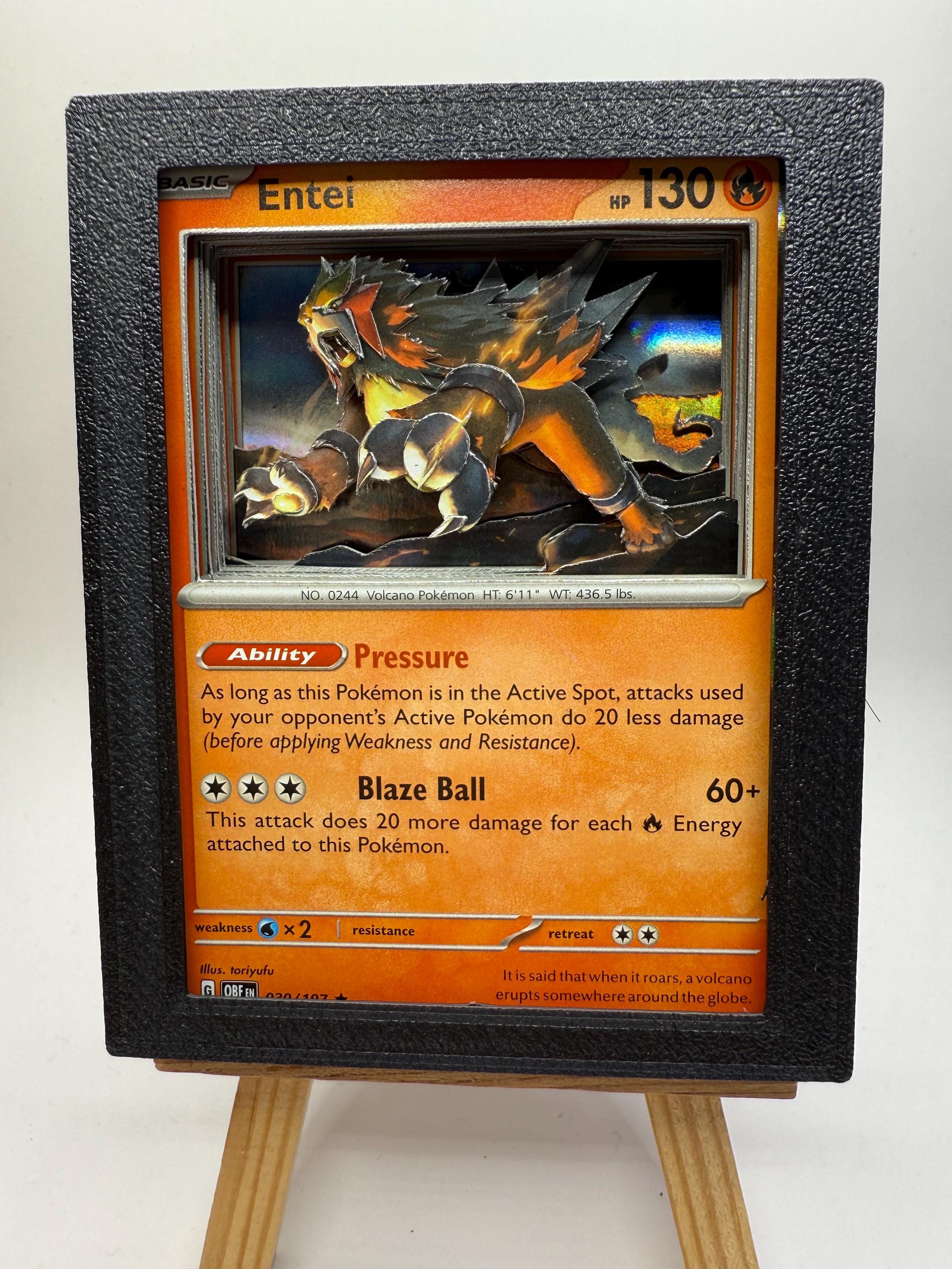 Entei Card - Etsy Entei Card - Etsy