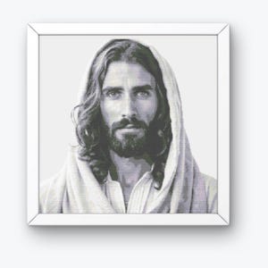 Jesus Cross Stitch, Jesus Cross Stitch Pattern,  Christian Art Cross Stitch Pattern, Jesus Cross Stitch, Cross Stitch Chart,