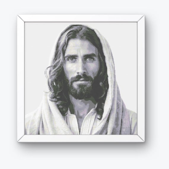 Jesus Cross Stitch, Jesus Cross Stitch Pattern,  Christian Art Cross Stitch Pattern, Jesus Cross Stitch, Cross Stitch Chart,