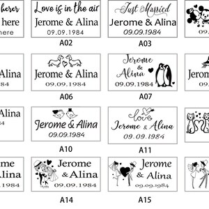 100 Pcs Personalized Wedding Bubble Labels Bubble Wand Clear Label ...
