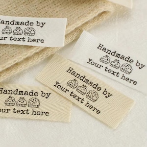 25X70mm,Cotton Twill webbing,Flat or Folded Labels,Printed Sew-in Fabric,Custom Personalizada,Sewing,Knitting or Crochet Labels