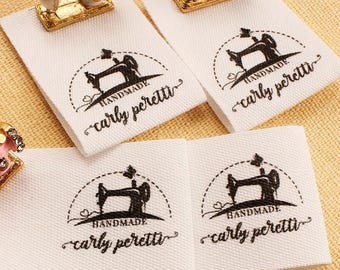 Etiquetas de costura de algodón personalizadas: Etiquetas de tela personalizadas para tejer 25×70