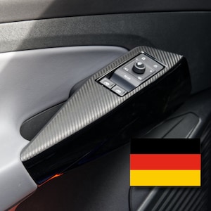 ID.3 ID.4 ID.5 GTx Cover Protection For High Glossy Armrest Carbon Style Matte Finish - Made in Germany