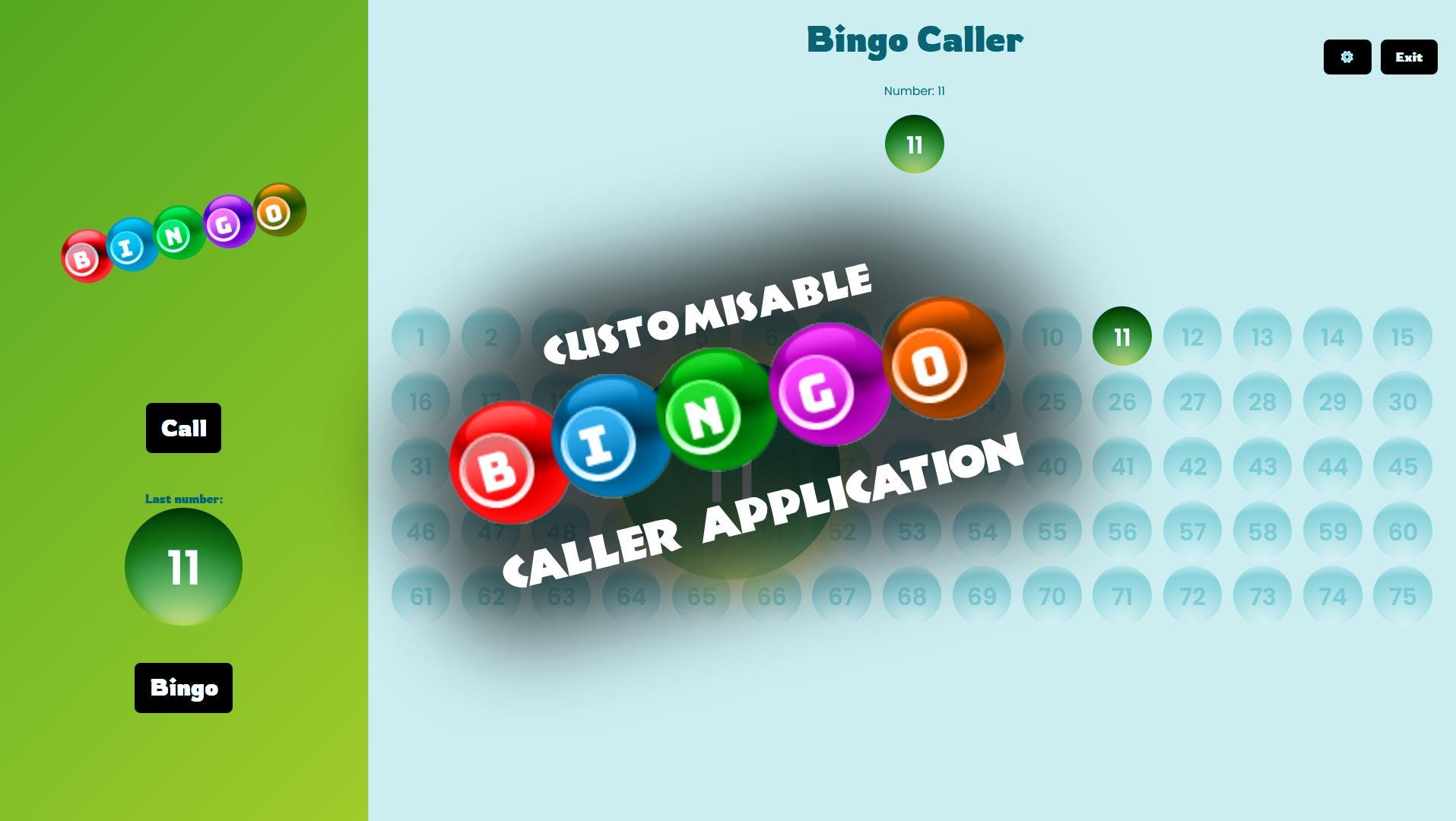 Bingo Plug In Bingo Caller Software Application - Etsy