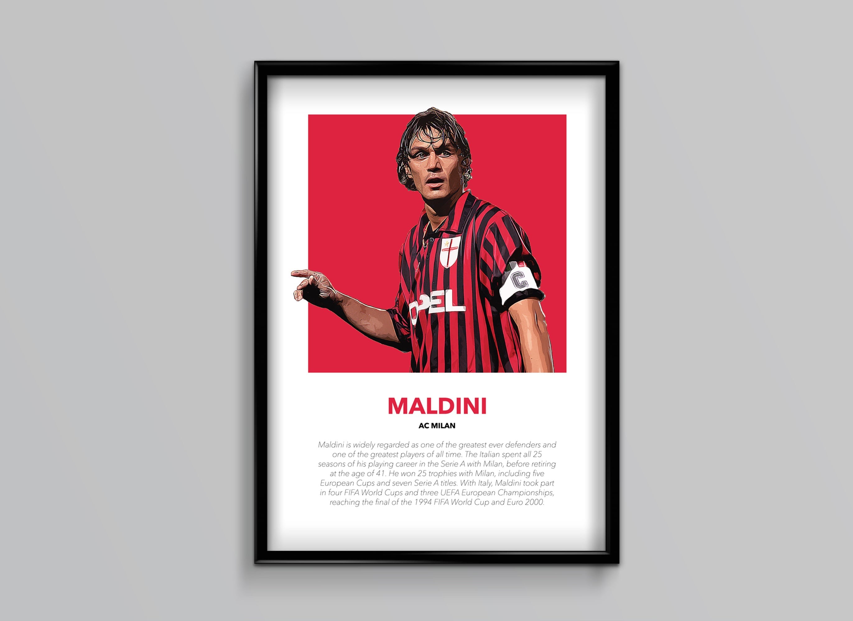 AC MILAN Paolo Maldini 3 SOLO PER TE Official Stilscreen Football Soccer  Badge Patch