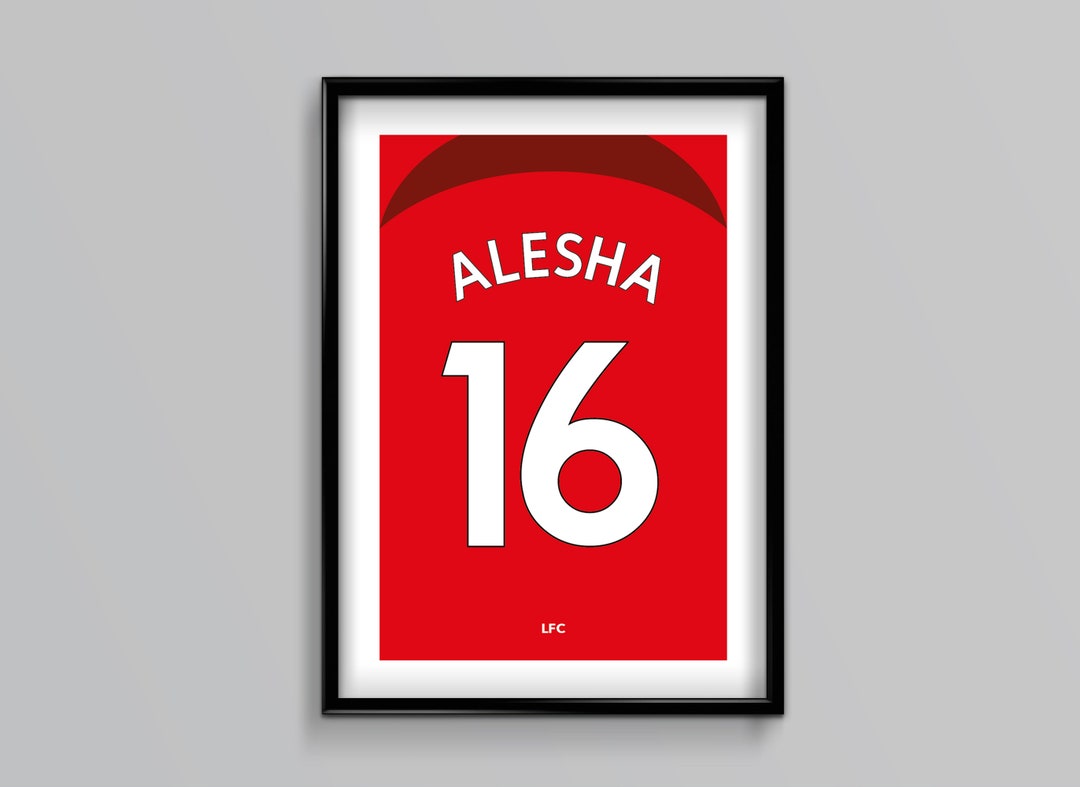 Liverpool 25/26 Home Shirt Custom, Name, Number, Football, Soccer