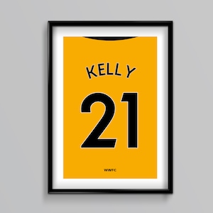 Wolves 25/26 Home Shirt - Custom, Name, Number, Football, Soccer, Gift, Present, Him, Father&#39;s Day, Anniversary, Birthday, Christmas