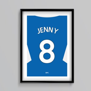 Everton 25/26 Home Shirt - Custom, Name, Number, Football, Soccer, Gift, Present, Him, Father&#39;s Day, Anniversary, Birthday, Christmas
