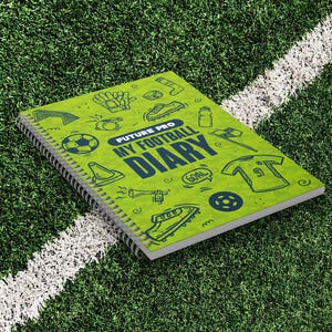 Diario de fútbol infantil: Día de partido, Entrenamiento, A5, Bitácora, Cuaderno, Rastreador, Planificador, Temporada, Diario, Fútbol, Niños, Jóvenes, Junior, Regalo
