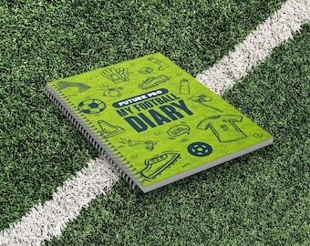 Kids Football Diary - Match Day, Training, A5, Log, Notebook, Tracker, Planner, Season, Journal, Soccer, Children, Youth, Junior, Gift