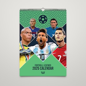 Football Legends - 2025 Wall Calendar