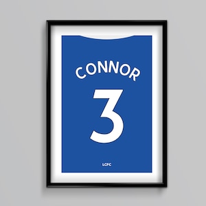 Leicester City 25/26 Home Shirt - Custom, Name, Number, Football, Soccer, Gift, Present, Him, Father&#39;s Day, Anniversary, Birthday, Christmas