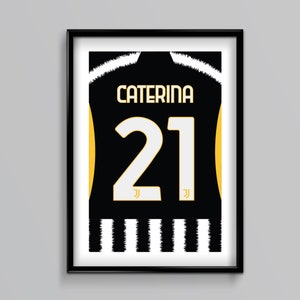 Maglia Juventus 24/25 Home - Personalizzata, Nome, Numero, Calcio, Calcio, Regalo, Presente, Lui, Festa del Papà, Anniversario, Compleanno, Natale