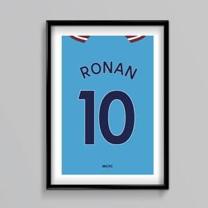 Man City 25/26 Home Shirt - Custom, Name, Number, Football, Soccer, Gift, Present, Him, Father&#39;s Day, Anniversary, Birthday, Christmas