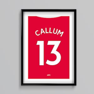 Arsenal 25/26 Home Shirt - Custom, Name, Number, Football, Soccer, Gift, Present, Him, Father&#39;s Day, Anniversary, Birthday, Christmas