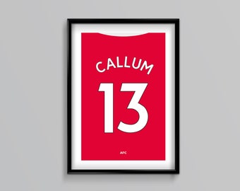 Arsenal 25/26 Home Shirt - Custom, Name, Number, Football, Soccer, Gift, Present, Him, Father's Day, Anniversary, Birthday, Christmas