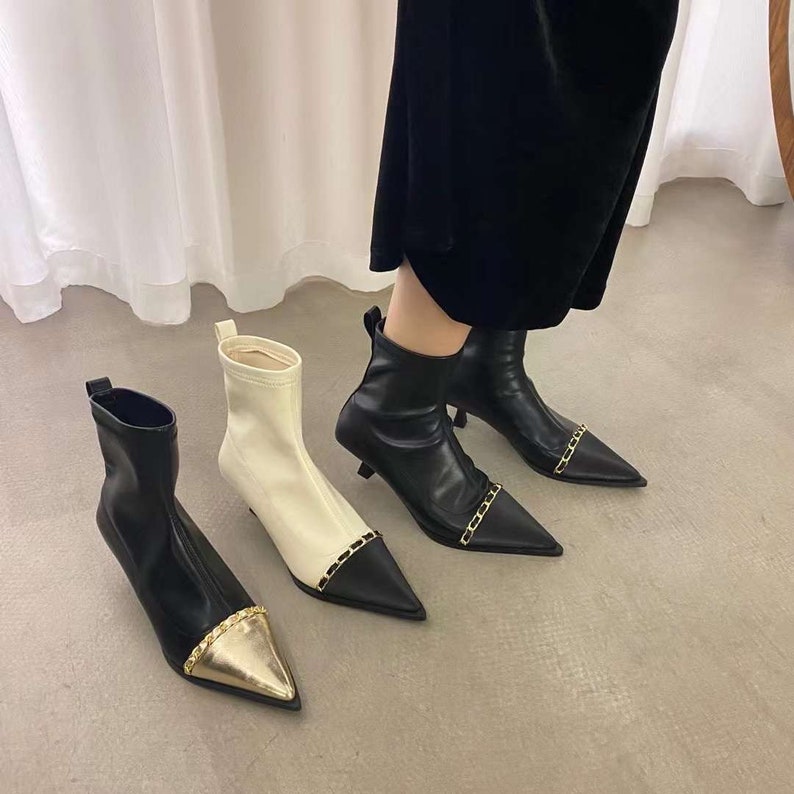 pointed shoe boots