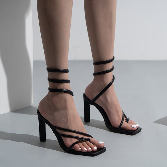 Women High Heels Heeled Sandals for Women Ankle Strap - Etsy Canada
