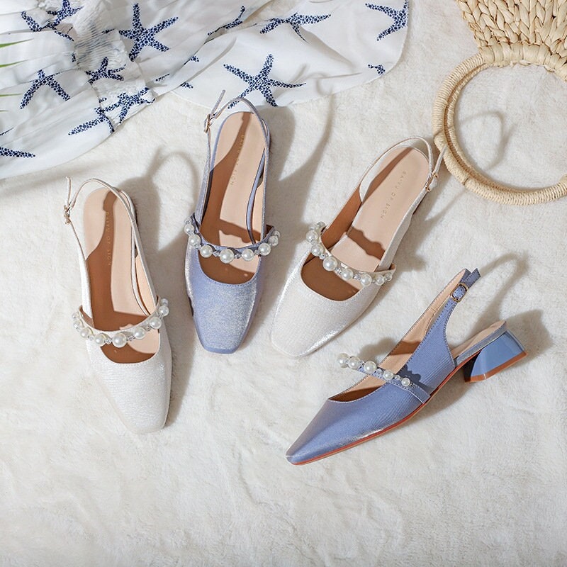 Low Heel Sandals - Etsy