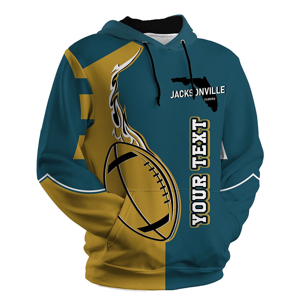 Custom Football Jersey Hoodie Florida With Name & Number sold by Danii