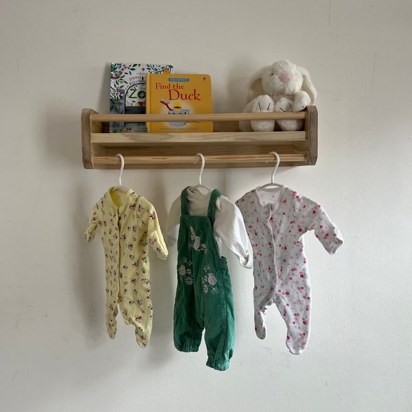 Nursery Shelf With Rail Etsy UK
