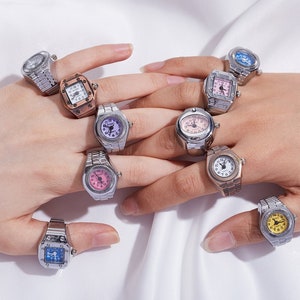Digital finger ring watch price discount
