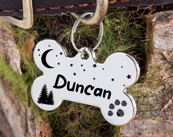 Custom Dog ID Tag,Engraved Dog Tag,Personalized Pet Tag,Dog Tag For Dog,Bone Dog Tag,Handstamped Dog Tag,Cat ID Tag,Puppy Gifts,Dog Name Tag