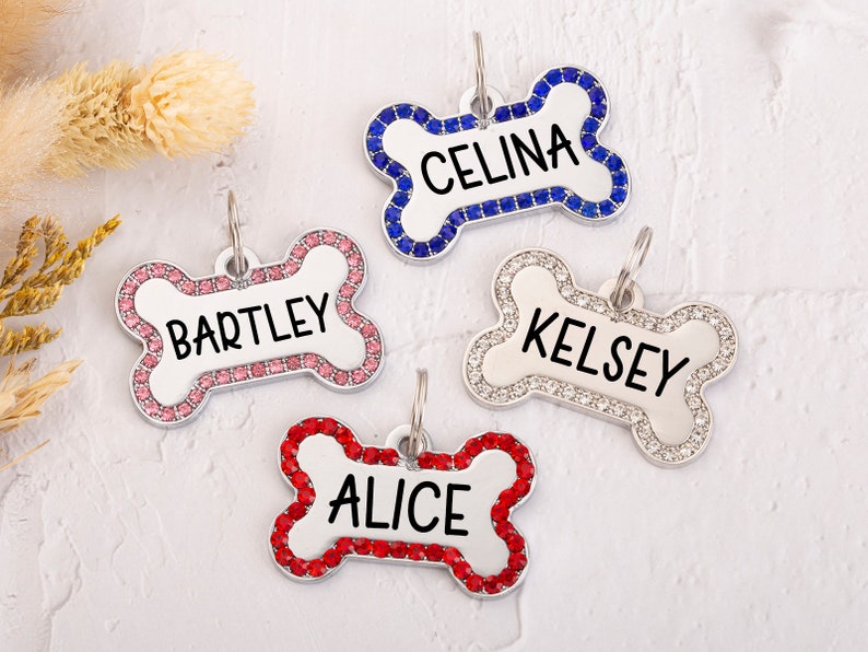 Personalized Dog Tag,Custom Dog Tag,Engraved Pet Tag,Dog Bone Tag,Dog Tag For Dogs,Pet Name Tag,Stainless Dog Tag,Dog Collar Tag,Puppy Tag image 2